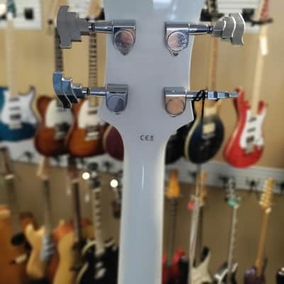 Hagstrom Viking Bass VIKB Simi-Hollow ArchTop  2022 White Gloss image 19