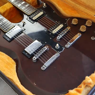 1975 Ibanez Japan 2402 (EDS-1275) Double Neck 6/12 SG (Walnut) image 22