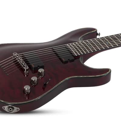 Schecter Hellraiser C-7 Electric Guitar - Black Cherry (1792) image 3