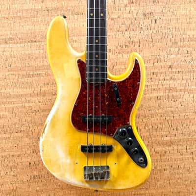 Fender Jazz Bass 1966 - Olympic White with Matching Headstock image 6