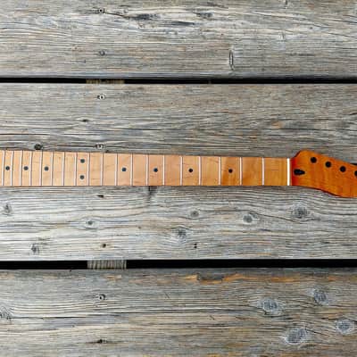 Telecaster neck roasted flamed maple image 2