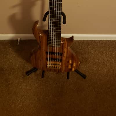 Will Rose Designs Custom 6 string bass - Clear Natural Zebrawood image 6