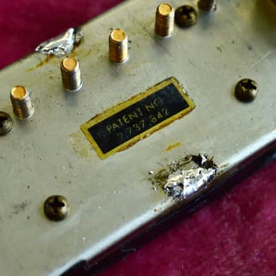Vintage 1960 Gibson Double Black Patent Number PAF 8.04k Pickup Les Paul Standard Burst Humbucker image 9