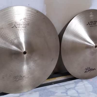 Zildjian 14" A Series New Beat Hi-Hat Cymbals (Pair) 1982 - 2012 - Traditional image 2