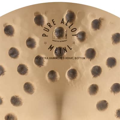 Meinl Meinl PA14EHH Pure Alloy HiHat 14" Extra Hammered - Ride Cymbal image 9