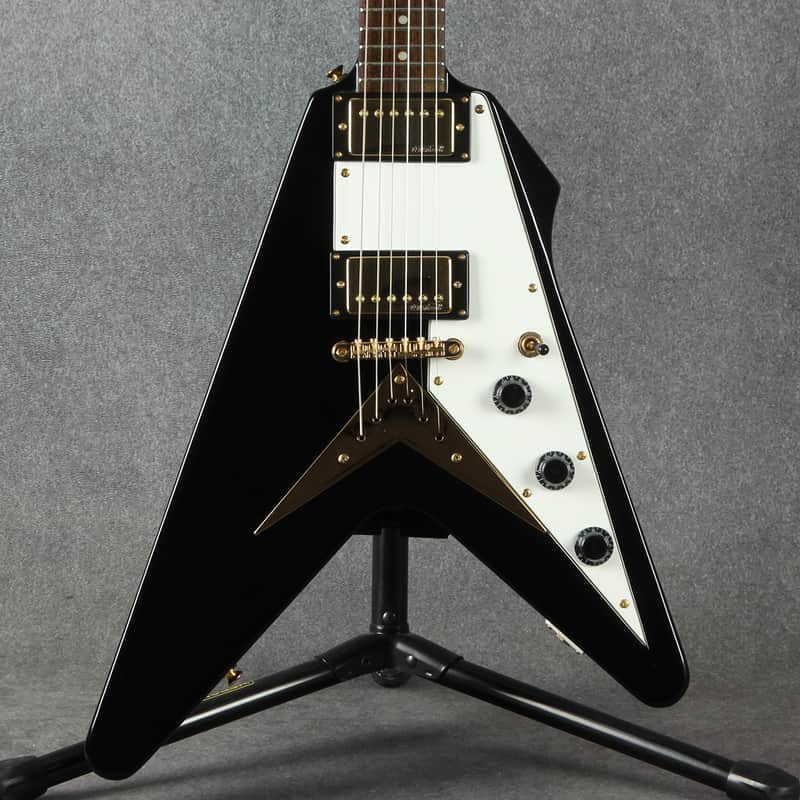 Vintage VV60 V Shape Guitar - Black - 2nd Hand image 1