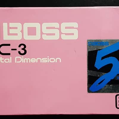 Rare - Original 1980s Made In Japan - Boxed with Manual - Vintage Boss DC-3 Digital Dimension (Blue Label) Space D 1988 - 1989 - Pink image 15