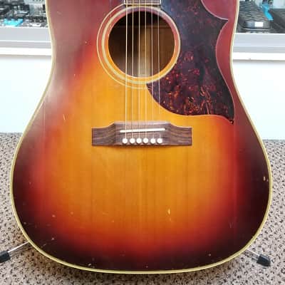 vintage 60's Gibson Southern Jumbo SJ in Cherry Sunburst with Hard Case image 4