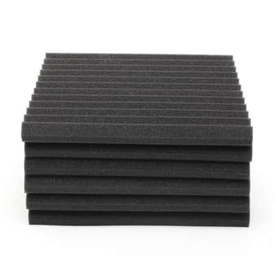 6 x  Soundproof Acoustic Foam Panels (Black) image 2