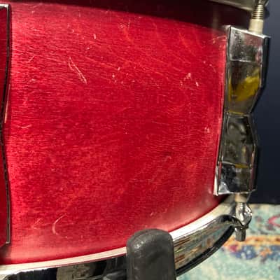 Modern Drum Shop NYC - 6x14" Wood 10-Lug Snare Drum - Red Stain Finish image 18