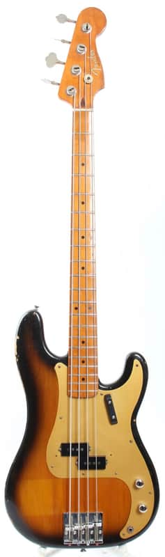 1983 Fender Precision Bass American Vintage '57 Reissue sunburst Fullerton image 1