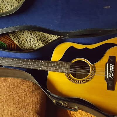 Vintage Eko J56 12-string Acoustic Guitar 1960's, Superb Playing Shape w/Case! image 13