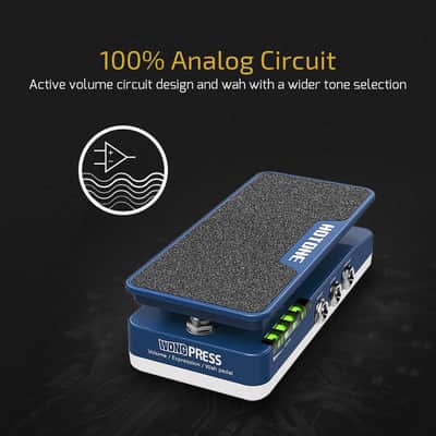 HOTONE Cory Wong Signature Press Pedal 4 in 1 Switchable Wah & Active Volume & Passive Expression Effects Pedal with Visible Pedal Position Indicators (Shipping from US/EU local warehouse) image 3