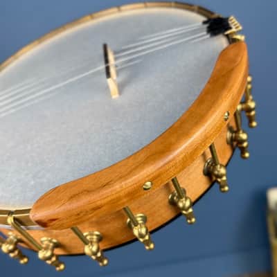 Starr Limited Edition 11" Cherry Rolled Brass Tone Ring 5-String Openback Banjo - Satin image 19