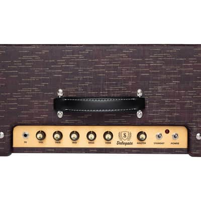 Supro Delegate 1x12 - 25W Combo w/ Reverb - Burgundy Gold Scandia (1620RCBUR) image 5