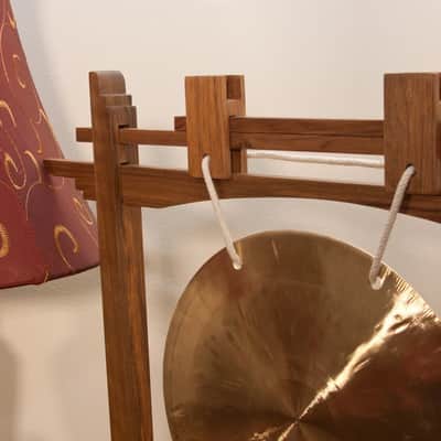 Dobani GSCW10 Pedestal 10-Inch Gong Stand - Walnut image 4