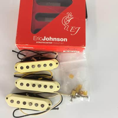 Fender Eric Johnson Signature Stratocaster Single Coil Pickup Set, White image 1