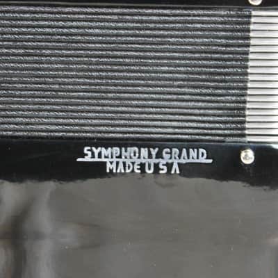 8213 - Black Excelsior Symphony Grand Made in USA Piano Accordion LMMH 41 120 image 6