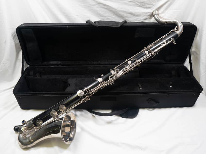 Selmer-Paris Selmer Paris Model 33 Professional Wood Bass Clarinet, Beautiful Silver, Low Eb image 1