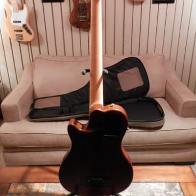 Godin A5 Ultra Electric/Acoustic 5 string bass 2013 Natural Satin image 3