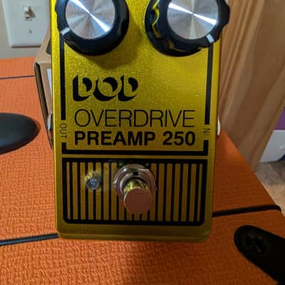 DOD Overdrive Preamp 250 Reissue 1995 - Present - Yellow image 1