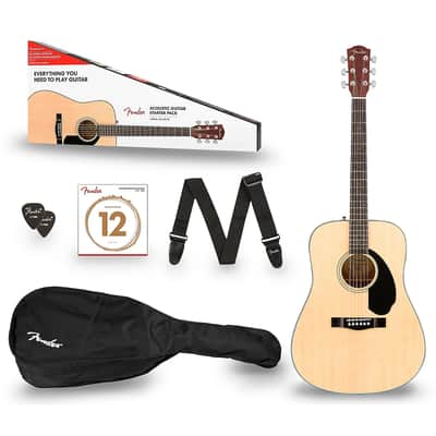 Fender CD-60S Dreadnought Acoustic Guitar Pack V2 - Natural -New -w/ Fast & FREE shipping! image 2