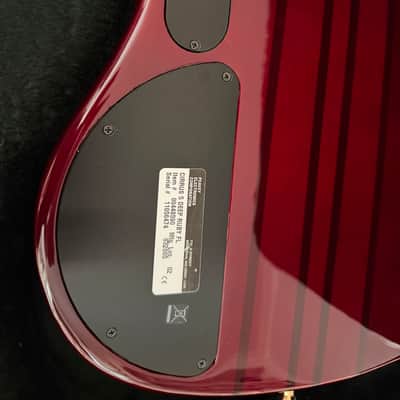 NEW Peavey Cirrus Five String Fretless Late 90's - Deep Ruby Red transparent Polyester/urethane image 6