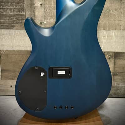 Schecter C-4 GT Bass - Satin Trans Blue w/ Black Racing Stripe (B-Stock) (708) image 5