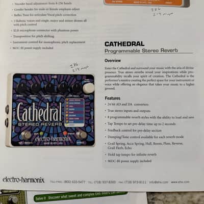 Electro-Harmonix Pedal Brochure 2011 Freeze Neo Clone germanium big muff pog2 memory boy toy ring thing enigma image 5