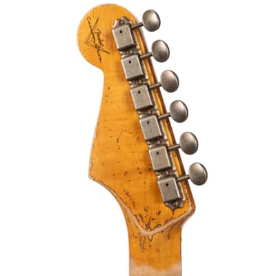 Fender Custom Shop 1963 Stratocaster Super Heavy Relic Black/3Color Sunburst (357) image 5