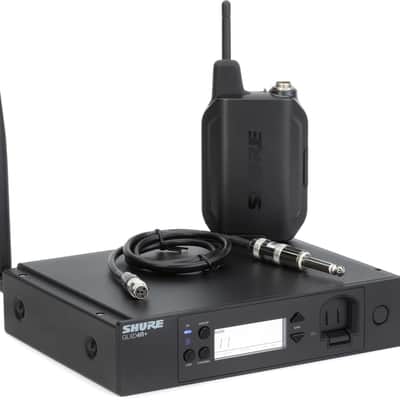 Shure GLXD14R+ Digital Wireless Rackmount Bodypack System with WA302 Guitar Cable image 1