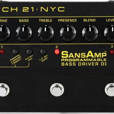 Tech 21 Sansamp Programmable Bass Driver | Reverb