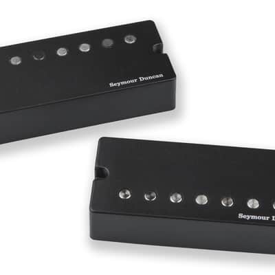 Seymour Duncan Jeff Loomis Signature Blackouts 7 String Active Soapbar Guitar Pickup Set image 1