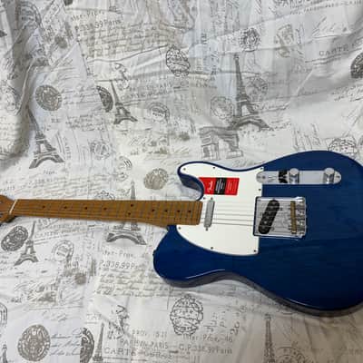2019 Fender American Professional Telecaster Limited Roasted Neck Sapphire Blue Transparent Light Ash Body ONLY ONE ON THE ENTIRE INTERNET!! image 10