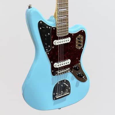 Fender Squier Classic Vibe '70s Jaguar FSR Limited-Edition Electric Guitar - Daphne Blue image 2