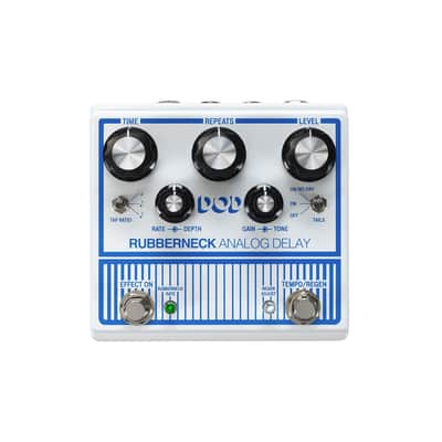 Other Guitar Delay Effects Pedal, White (DOD-RUBBERNECK-U) image 3