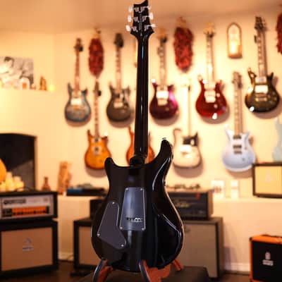 PRS SE Custom 24 Quilt Electric Guitar - Teal Black 4423 image 11