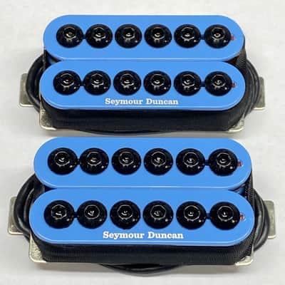 Seymour Duncan Blue Invader 6 String Humbucker Guitar Pickup Set SH-8b & SH-8n Neck & Bridge image 1