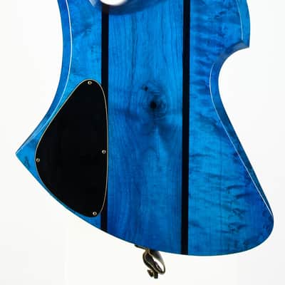 1980 BC Rich USA Mockingbird Transparent Blue Flamed Maple w Original Case image 10