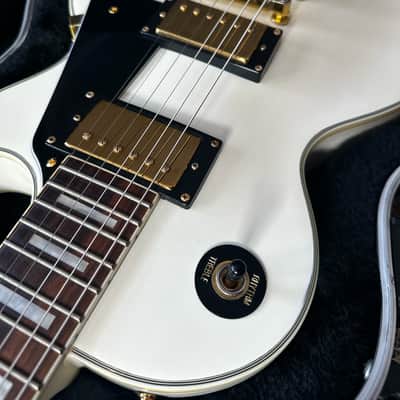 Epiphone Les Paul Custom – Alpine White (2003, Korea) | Hipshot Drop-D | SKB Case image 1