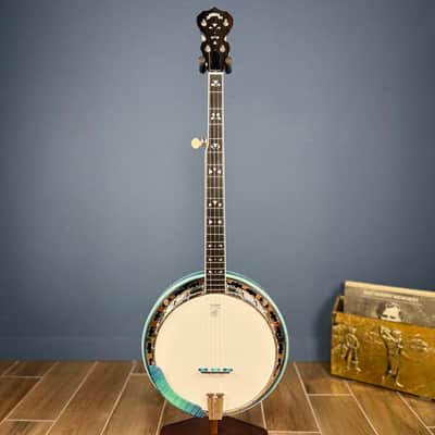 Custom Deering Maple Blossom Caribbean Blue Fade 5-String Banjo image 25