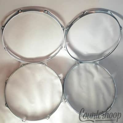*Pearl 4x 14" Snare Drum Resonant Rims/Hoops Triple Flange 8Lug-Hole Lot Vintage image 1