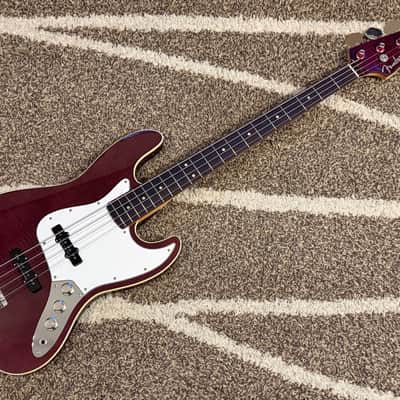 Killer Curly Maple NECK! 2007-2010 Fender AJB-110DMC Aerodyne Jazz Bass Dimarzio Pups Flame Shadow image 2