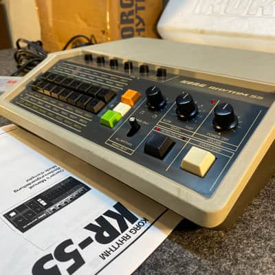 Korg KR-55 Rhythm 55 1970s - Cream image 16