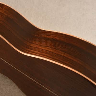 Hozen O 12 Fret Parlor Gold Top Adirondack Indian Rosewood Slotted Headstock #2210-1705 image 7