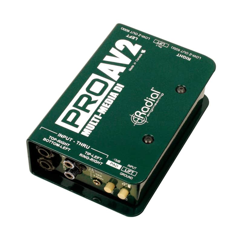 Radial ProAV2 Stereo Passive Multimedia Direct Box (Open-Box) image 1