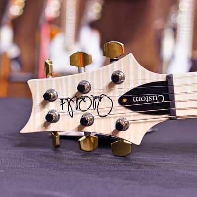 PRS Custom 24 Piezo 2019 burnt maple leaf wood library image 5