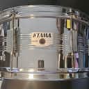 Tama RS-106 Rockstar 6.5x14" Steel Snare Drum with 8 Sure-Tune Lugs, SS Upright Strainer 1988 - 1994 - Chrome