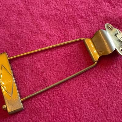 vintage usa 1965 Gibson gold tailpiece for es-345 355 thinline archtop 1968 1970 1972 jazz guitar 1969 image 1