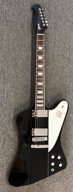 Gibson Firebird V - Black w/ Upgraded Bridge & Gibson Hardshell Case 2016